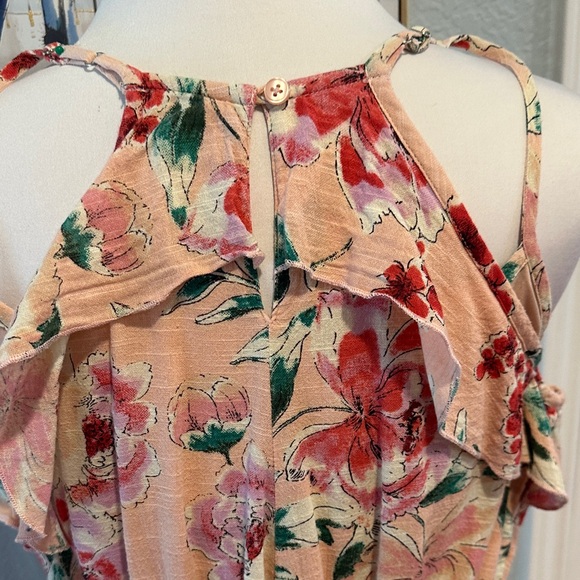 Band of Gypsies Sz Small Floral Halter Jumpsuit - Picture 6 of 9